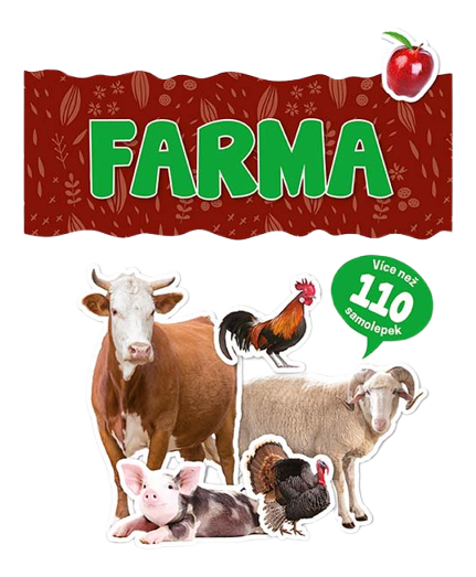 Poznávací samolepková knížka farma