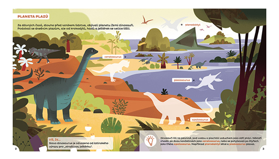 Samolepky pro zvídavé děti dinosauři - foto 3