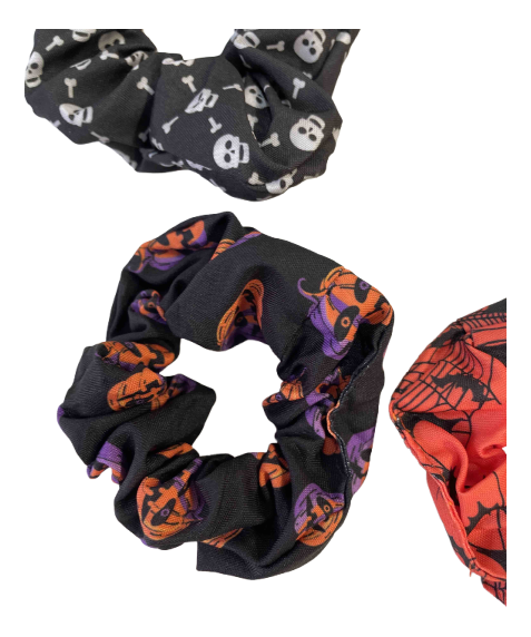 Scrunchie gumička Halloween - foto 2