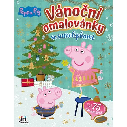 Vánoční omalovánky se samolepkami