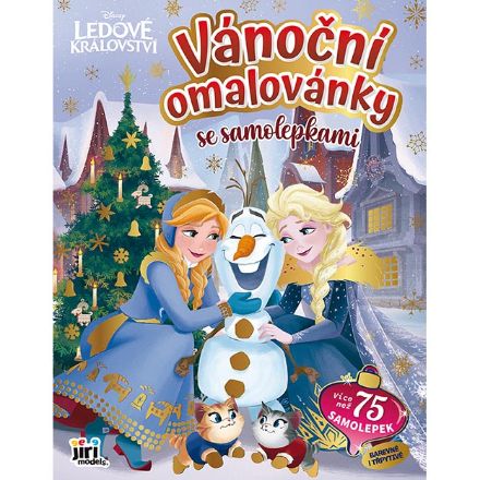 Vánoční omalovánky se samolepkami