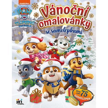 Vánoční omalovánky se samolepkami