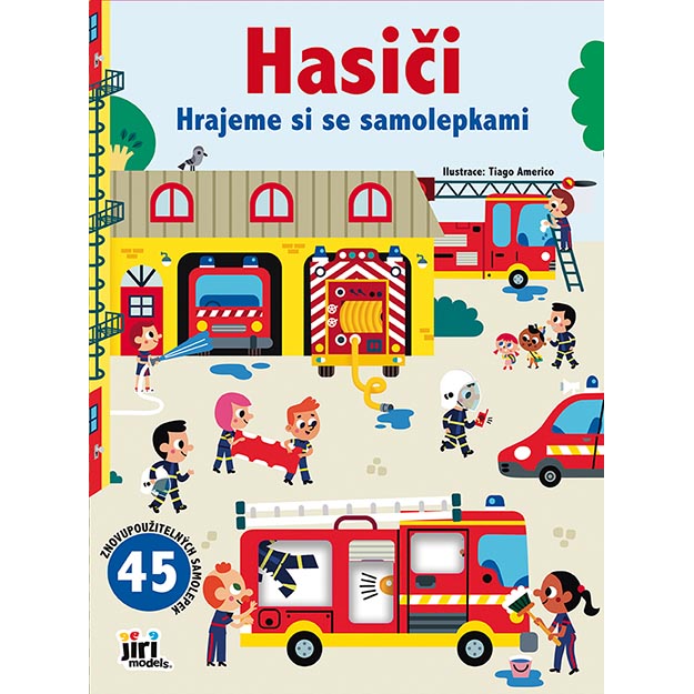 Hrajeme si se samolepkami hasiči