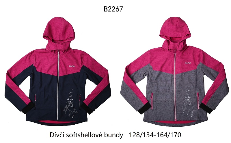 Dívčí softshellová bunda