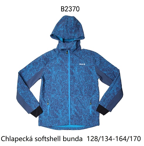 Chlapecká softshellová bunda