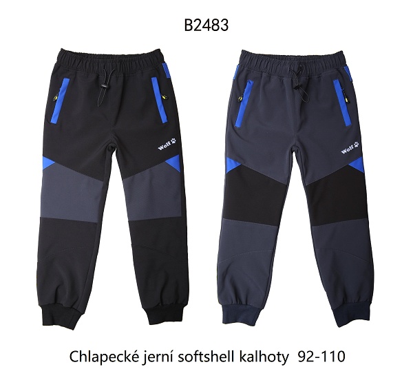 Chlapecké softshellové kalhoty