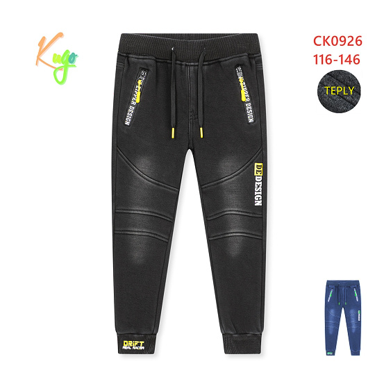 Džínové teplé tepláky